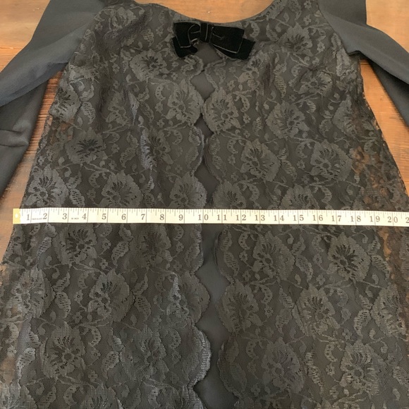 Vintage 60’s Goth Lace Babydoll Dress - Picture 6 of 6